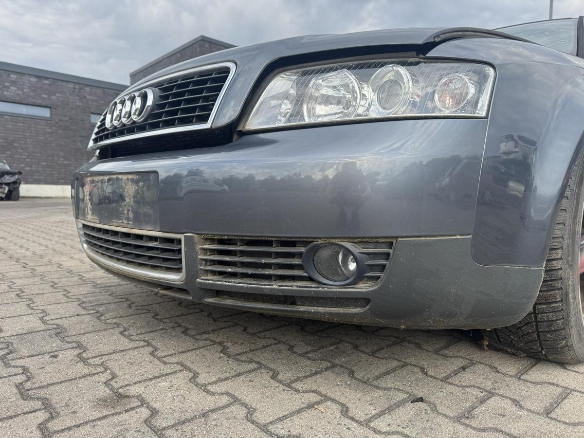 Audi A4 8E original Stossf&auml;nger Sto&szlig;stange vorn LX7Z Delfingrau Metallic Bj.2002